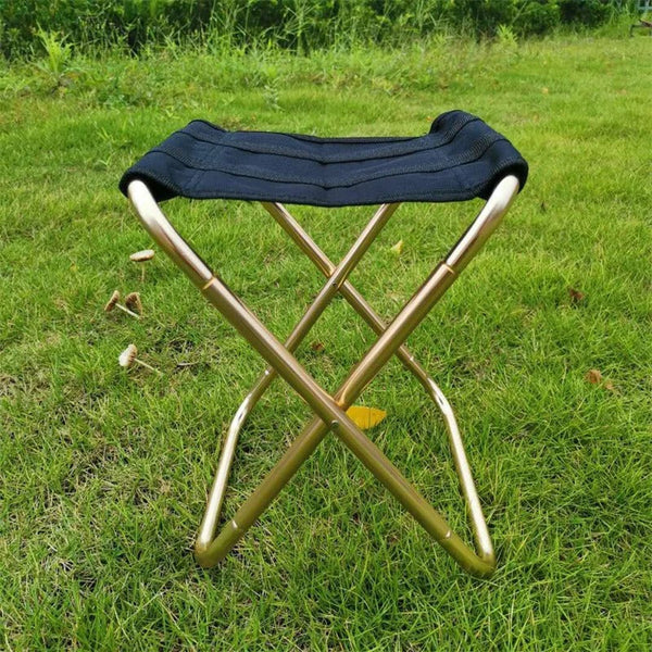AlloyPro Elite 7075 Aluminum Folding Outdoor Stool – Ultralight, Compact, Portable Chair for Camping, Fishing, BBQ & Travel