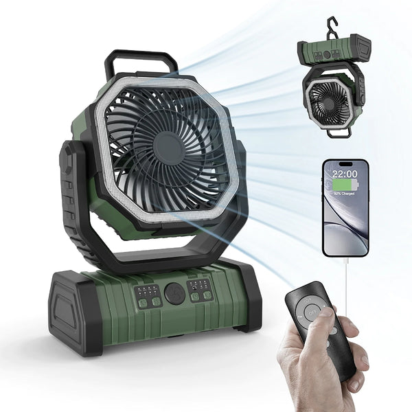 Illuminated Expeditionary Ventilator with Power Reserve