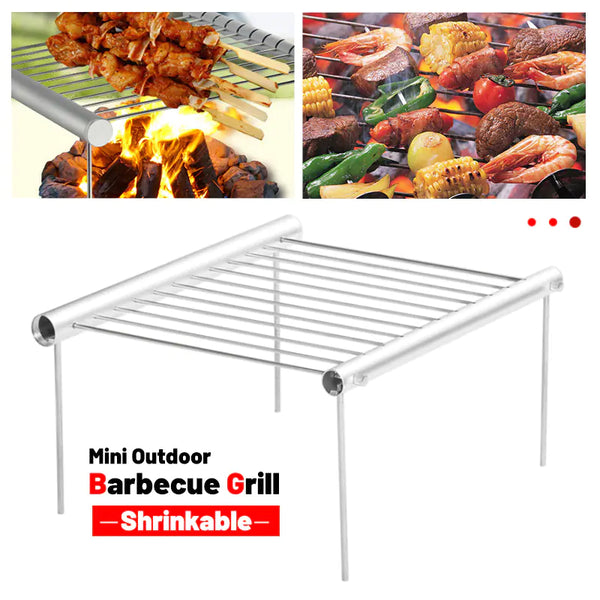 Elegant Stainless Steel Collapsible Barbecue Unit