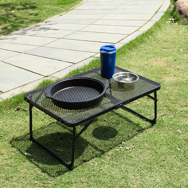 Elegant Portable Metallic Outdoor Table