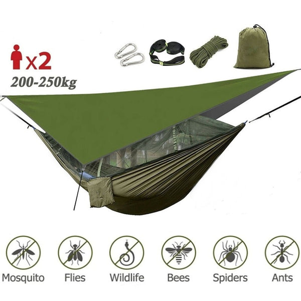 Best Camping Hammock Mosquito Net Rainfly | Portable Hammock Tree
