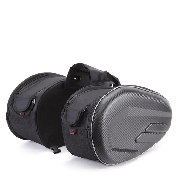 Elegant Voyager Motorcycle Saddle Bag - Waterproof and Spacious