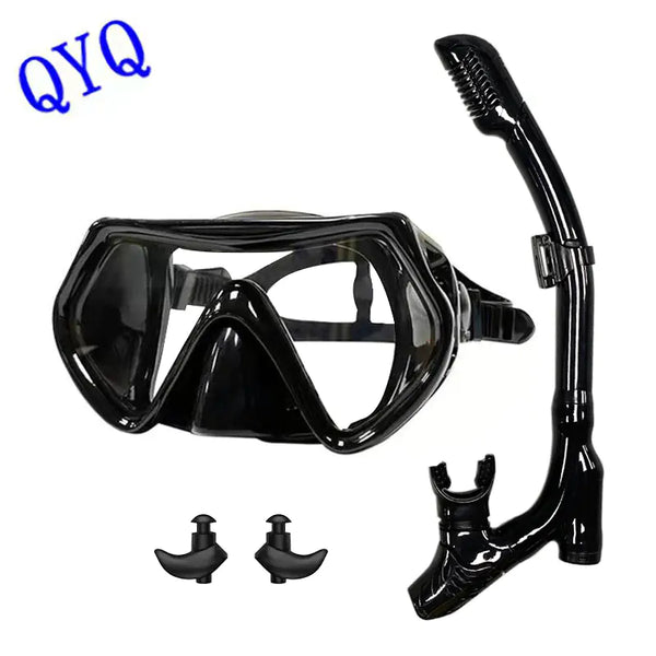 Adult Dive Mask and Snorkel Set with Anti-Fog Lens