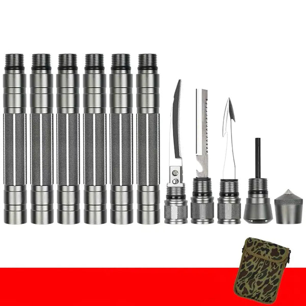Multifunctional Trekking Pole with Tactical Features