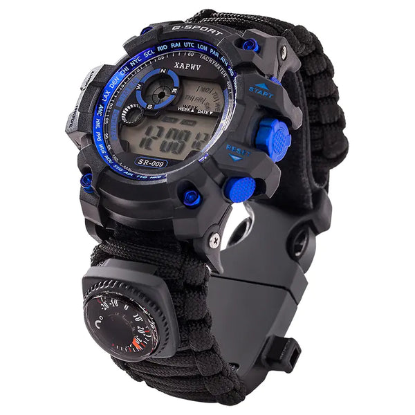 Expeditionary Paracord Timepiece and Survival Bracelet