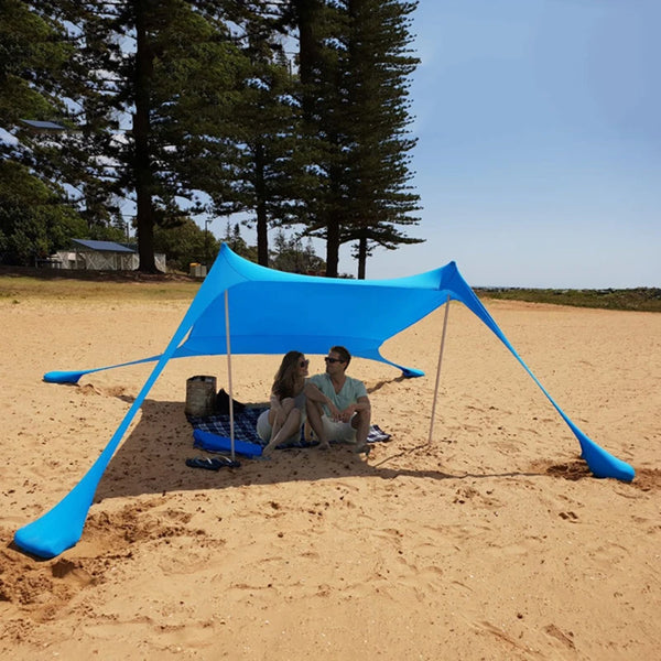 Large 5.1m Waterproof Camping Tarp - Octagon Sun Shelter