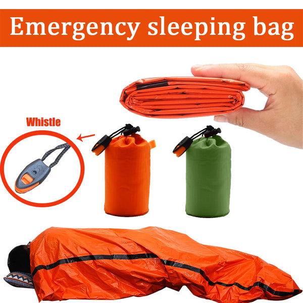 Portable Waterproof Emergency Survival Sleeping Bag Outdoor Edc