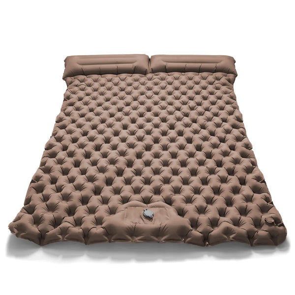 Double Inflatable Mattress with Built-in Pillow Pump Outdoor Camping
