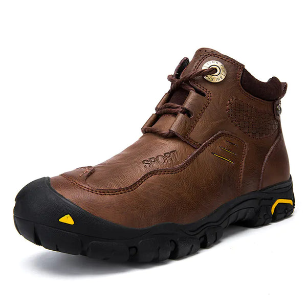 Men's Summit-Grade Leather High-Top Hiking Boots