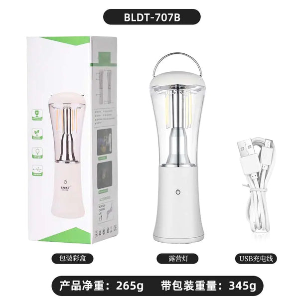 Versatile Radiance USB Camping Lantern with Multiple Light Settings