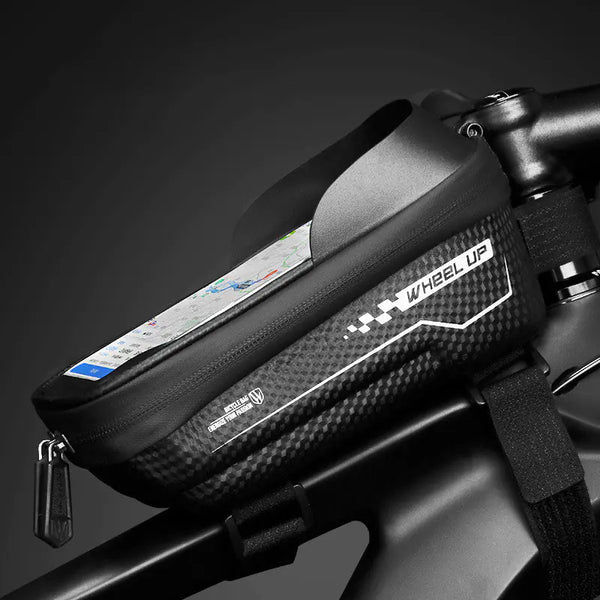 Cyclist's High-Capacity Waterproof Mobile Pouch