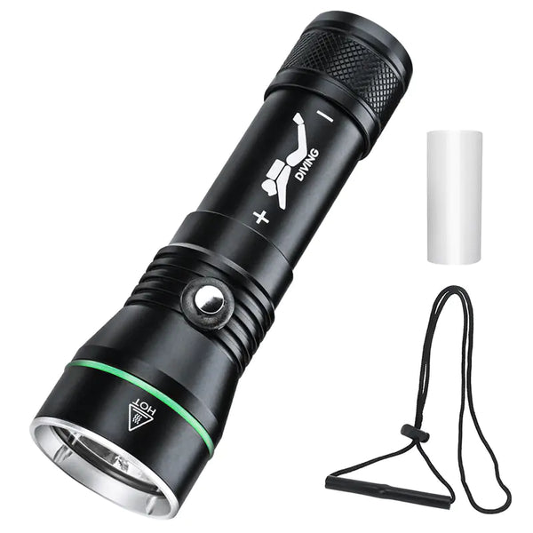High-Power P50 Underwater Diving Flashlight