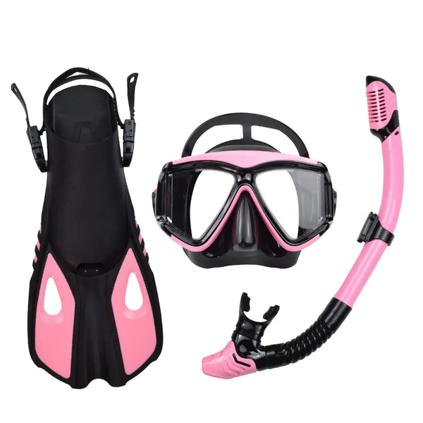 Adult Snorkeling Set with Dry Snorkel and Fins