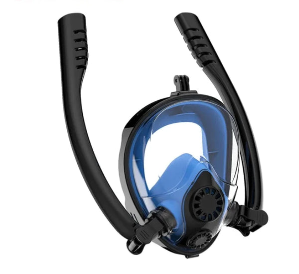 Dual-Tube New Diving Mask Set with Swim Goggles