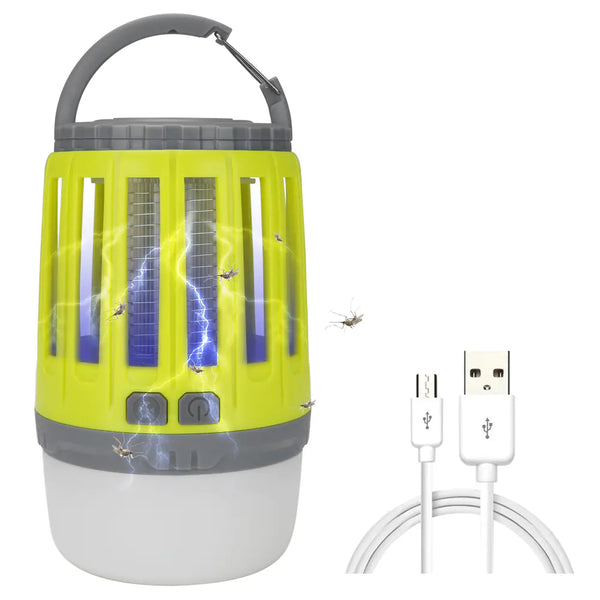 Versatile Outdoor USB-Charged LED Light and Insect Shield